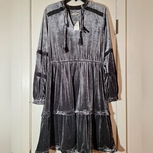 Velvet Gray Dress